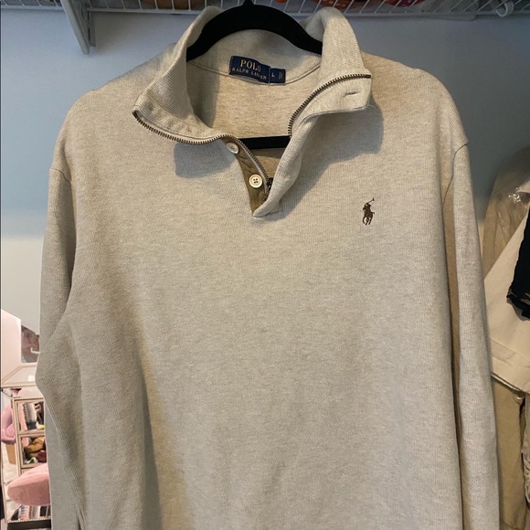 Polo Ralph Lauren Sweaters - Ralph Lauren oatmeal-colored sweater / sweatshirt